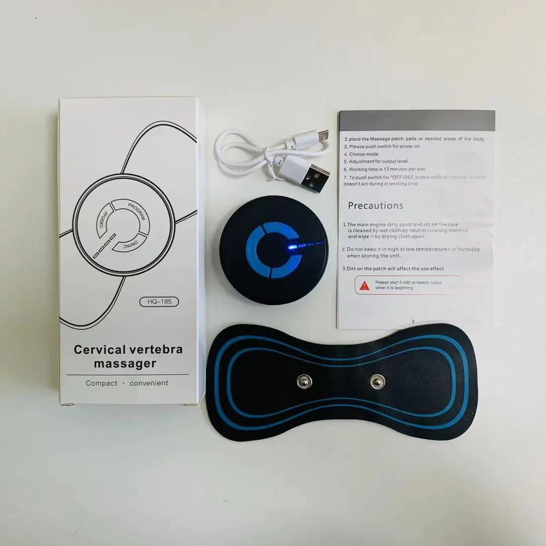 Mini Portable Neck Massager with EMS Pulse Therapy